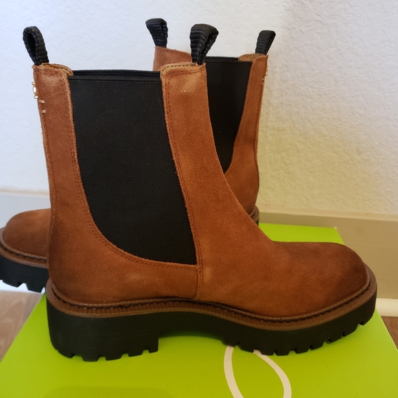 Sam Edelman Laguna bootie in brown leather womens shoes size 5.5 - Picture 13 of 16